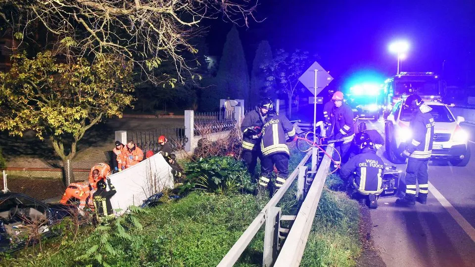 Rimini 16-11-2017 -Incidente stradale SS 72 – zona Cerasolo. © Manuel Migliorini / Adriapress.