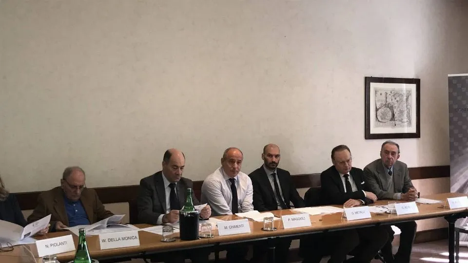 Un momento della presentazione alla stampa
