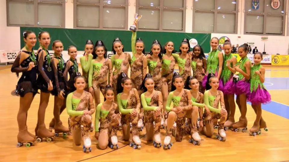 Foto di gruppo con i quartetti medagliati e il Piccolo Gruppo (bronzo all’esordio)