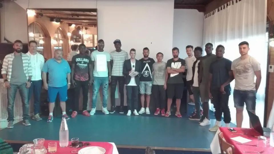 La Giovanile Rimini durante la presentazione