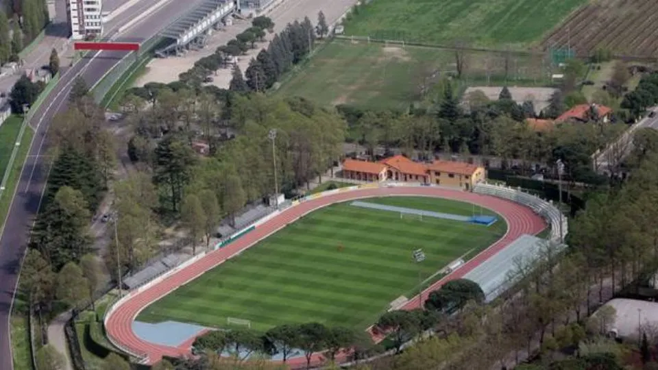 Lo stadio “Romeo Galli” di Imola