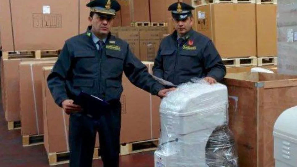 uno degli elettrodomestici sequestrati