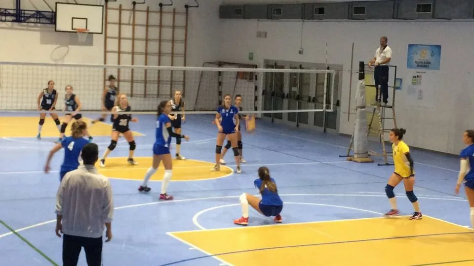 Un momento del match