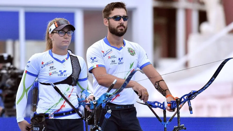 Mauro Nespoli e Vanessa Landi (foto Andrea Staccioli Insidefoto/Fitarco)