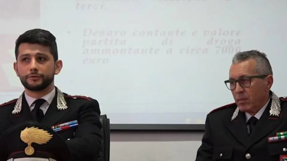 il capitano Califano e il tenente Miserendino
