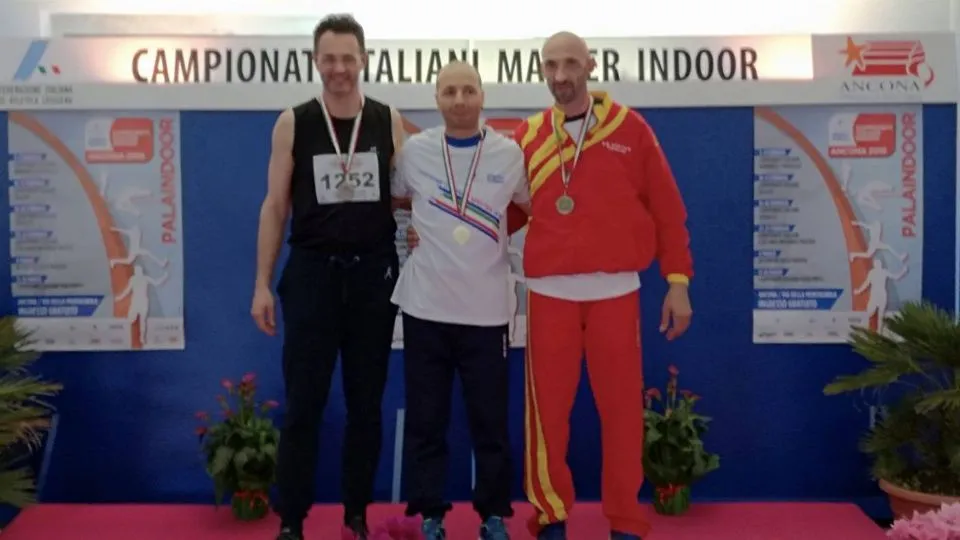Antonio Pazzaglia sul podio