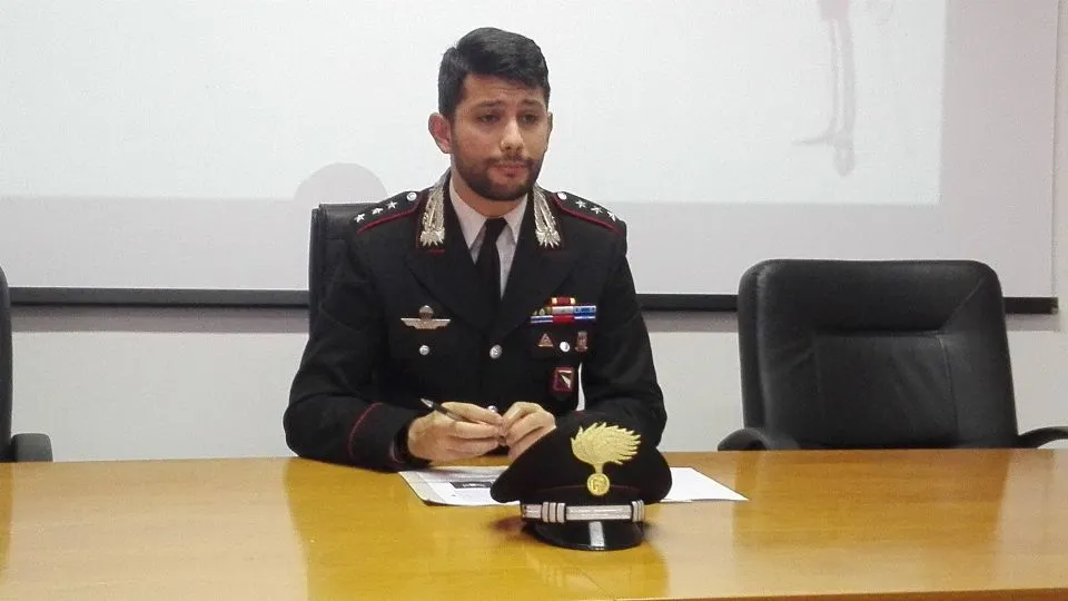 il comandante dei carabinieri di Riccione  Marco Califano
