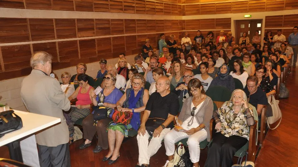 L’auditorium del Lettimi durante il discorso d’apertura di Zangheri
