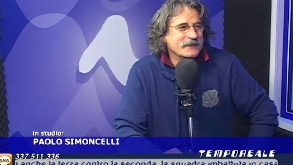 Paolo Simoncelli negli studi di Icaro
