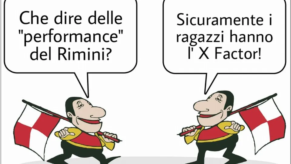 La vignetta di Baio dopo Rimini-Teramo, quarto pareggio di fila per i biancorossi
