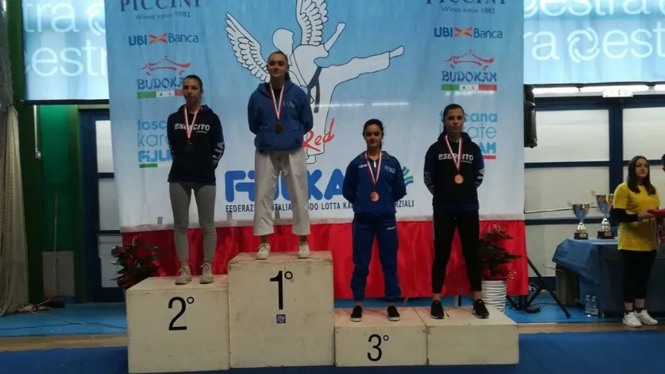 Matilde Galassi sul gradino più alto del podio