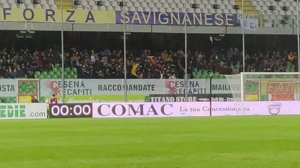 I tifosi della Savignanese al Manuzzi