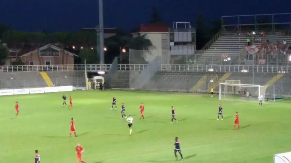 Una fase di gioco al Benelli (foto Riminifc.it)