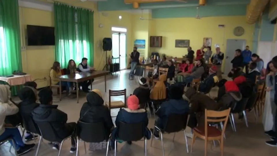 i primi arrivi a Rimini dal corridoio