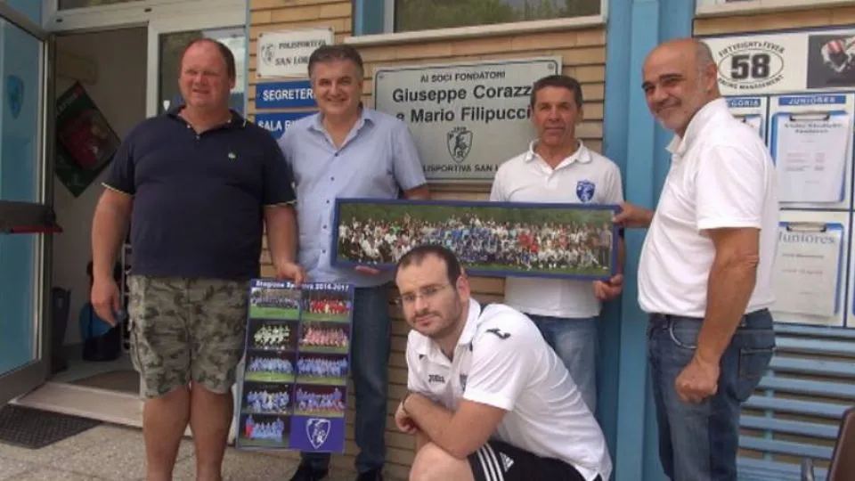 I dirigenti della Polisportiva San Lorenzo presenti alla conferenza stampa
