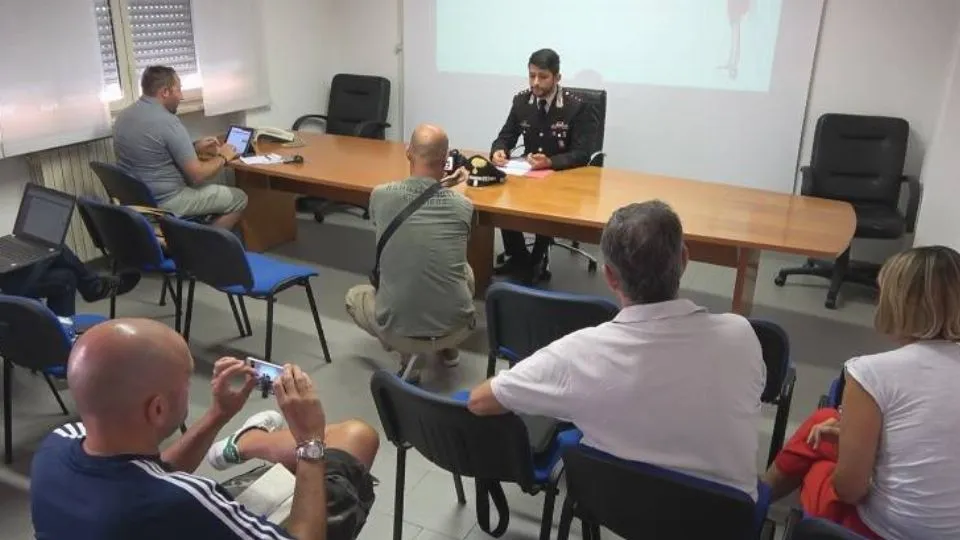 la conferenza stampa dei Carabinieri