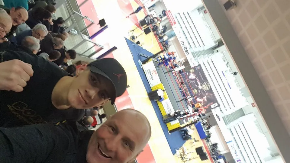 Mattia Giani ed il maestro Tiziano Scarpellini