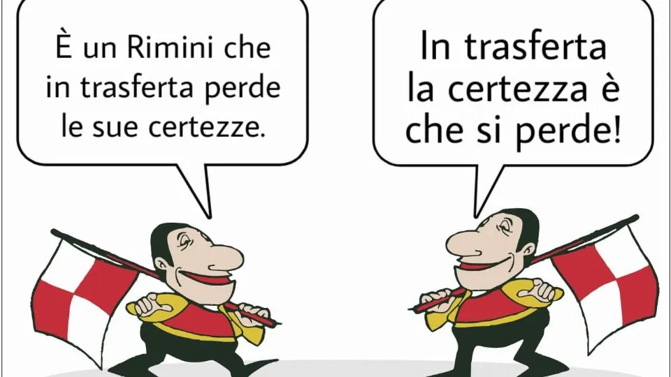 La vignetta di Baio dopo Sambenedettese-Rimini 1-0