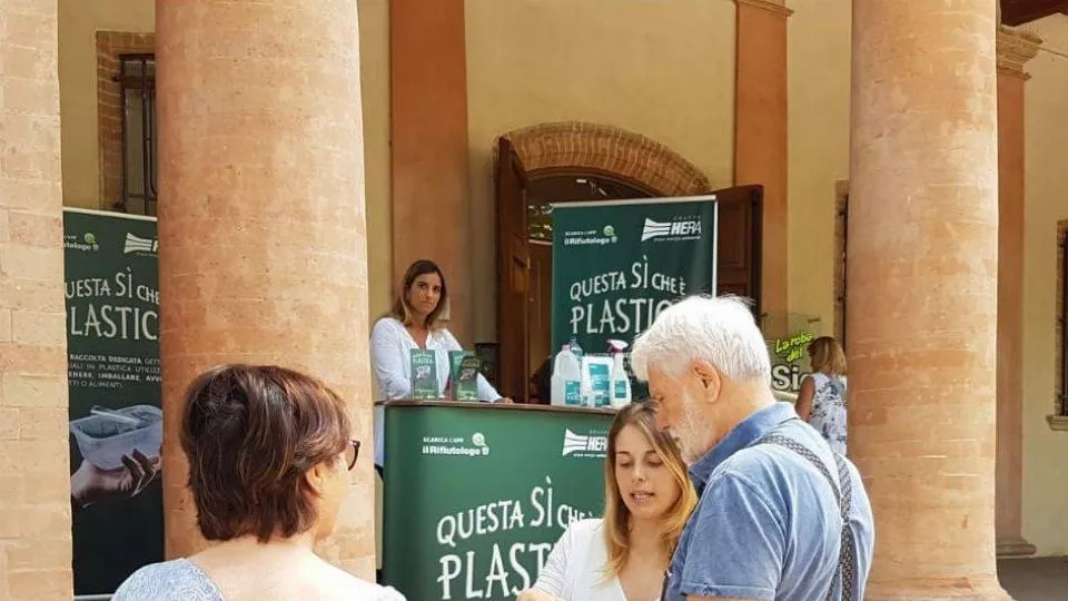 un punto informativo
