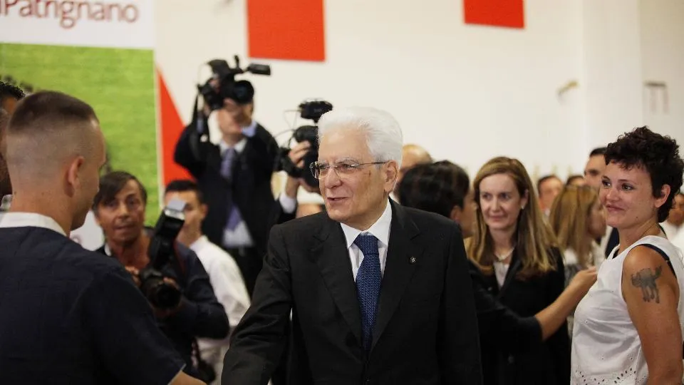 Mattarella nella recente visita a San patrignano
