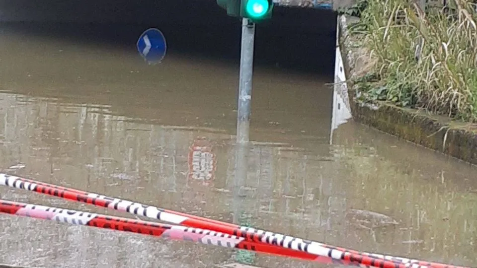 il sottopasso di via Curiel (24 febbraio 2018)
