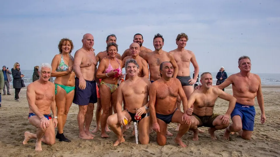 il gruppo di impavidi nuotatori
