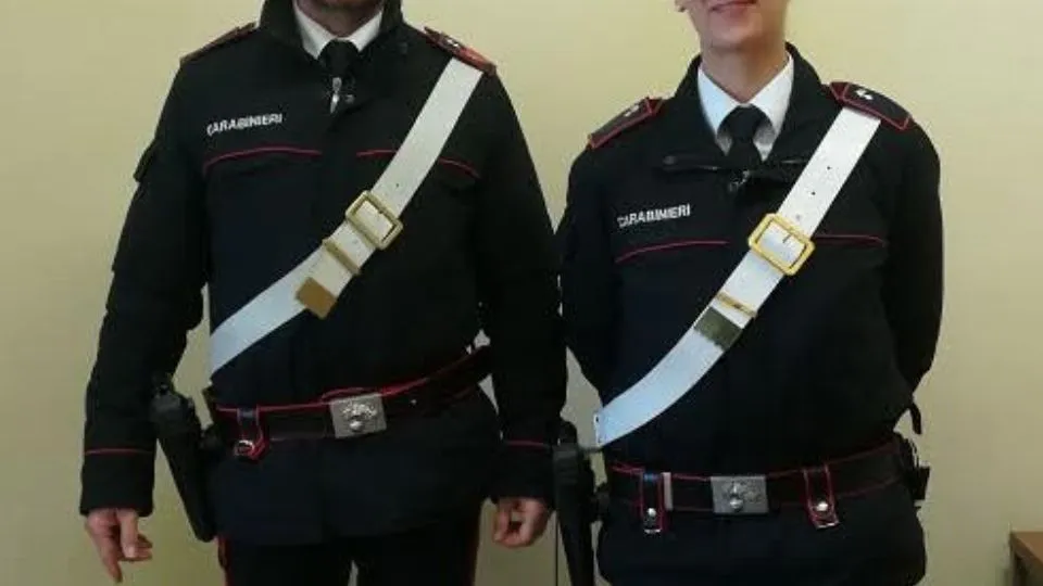 il materiale sequestrato
