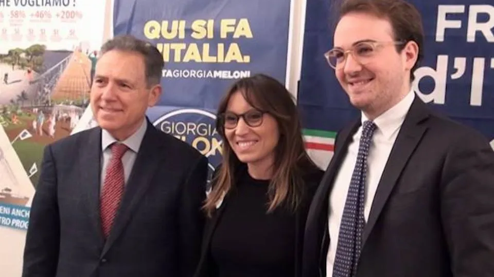 Renzi, Lucaselli e il portavoce provinciale Brandi (Newsrimini.it)
