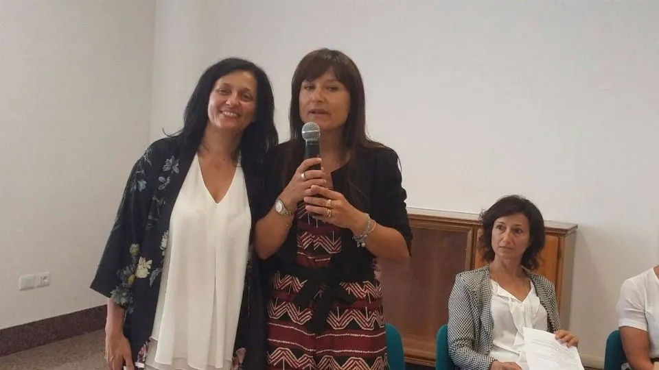 Laura Galli con il sindaco