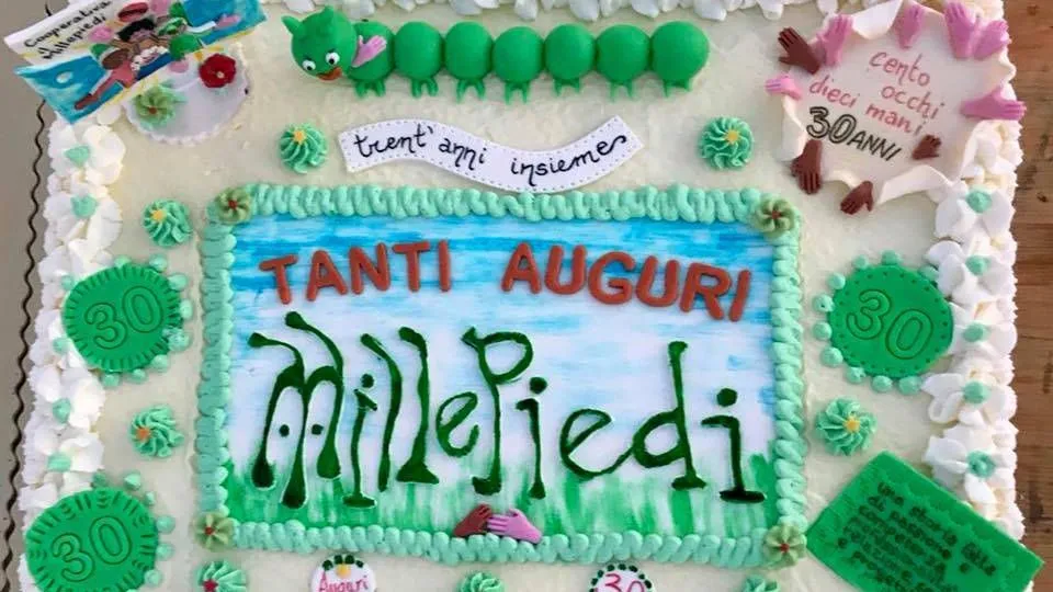 la torta per i 30 anni della cooperativa
