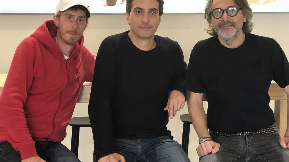 Luca Red Claudio Caselli e Max Monti
