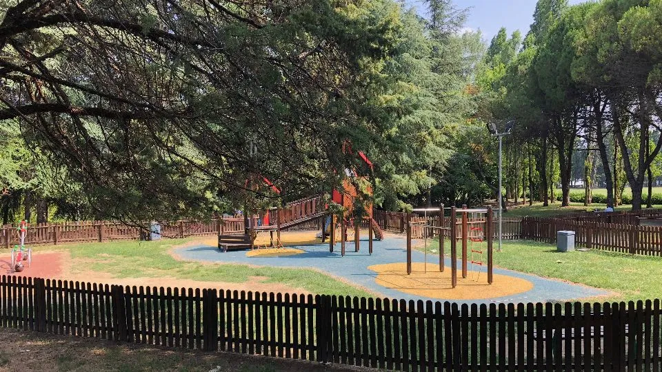 Una delle aree risistemate dei parchi di Riccione
