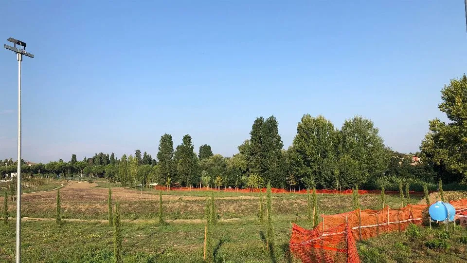 i lavori al parco degli olivetani