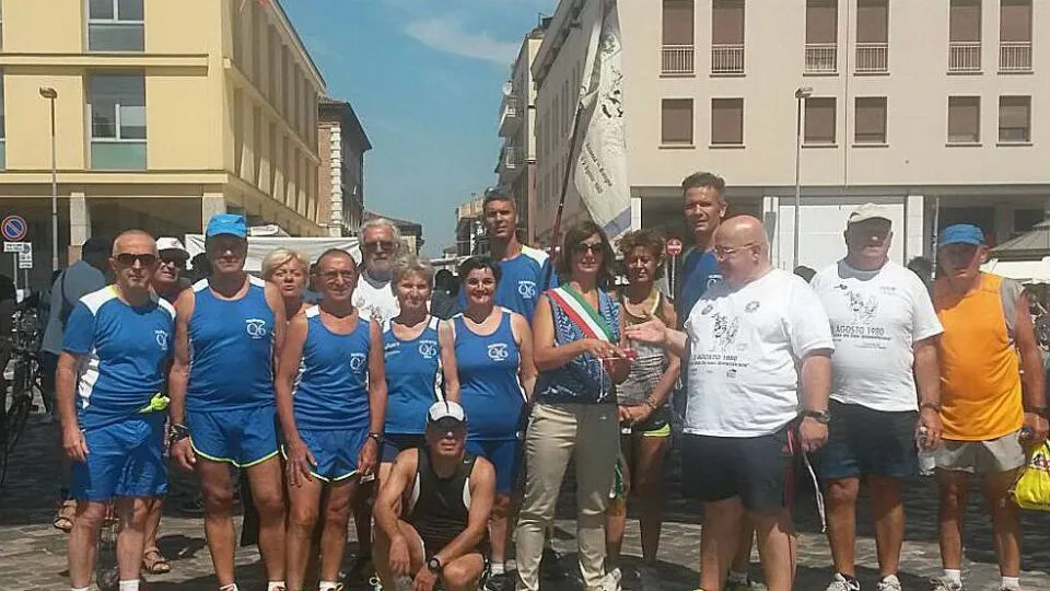 la staffetta a Rimini
