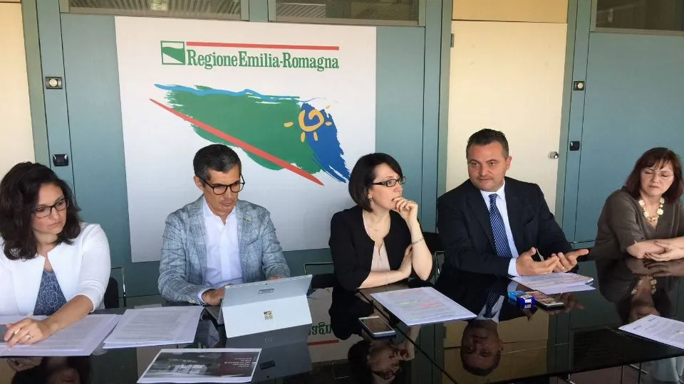 Un momento della conferenza stampa con gli assessori Petitti e Donini
