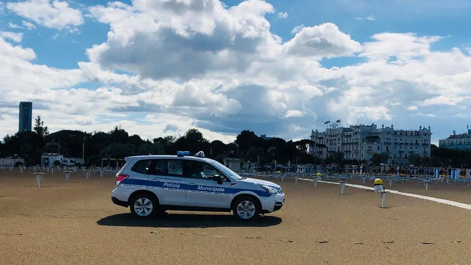 il nuovo mezzo da spiaggia della PM
