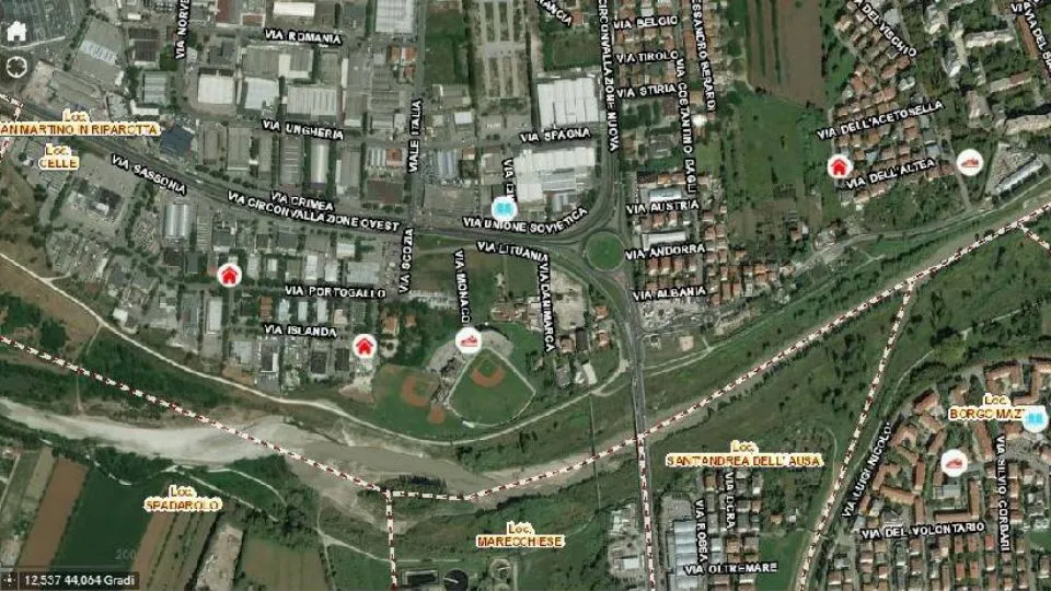 la mappatura dei luoghi sensibili di Rimini