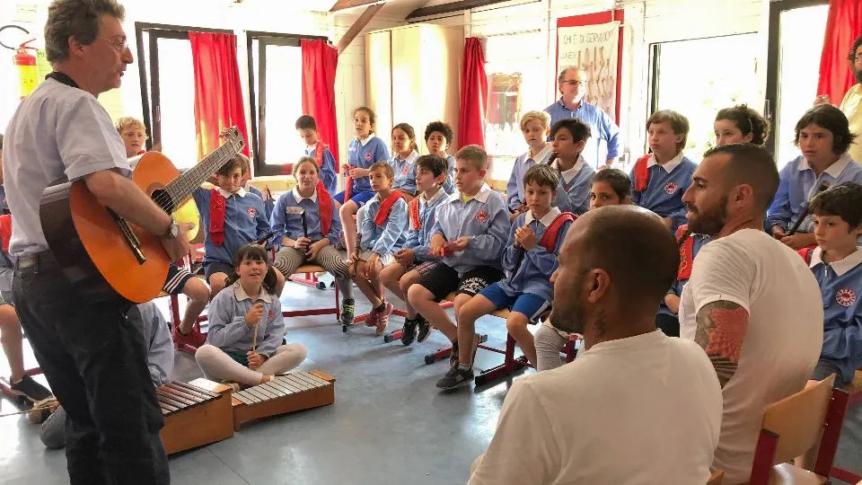 L’esecuzione dell’inno del Rimini