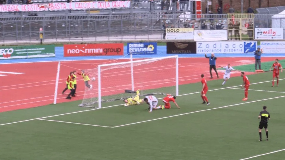 una gara del Rimini FC