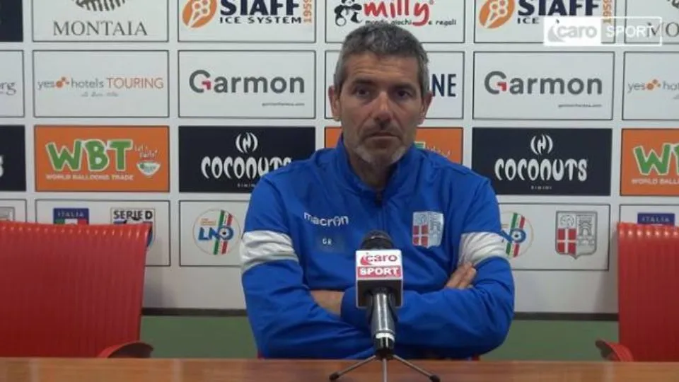 L’allenatore del Rimini, Gian Luca Righetti