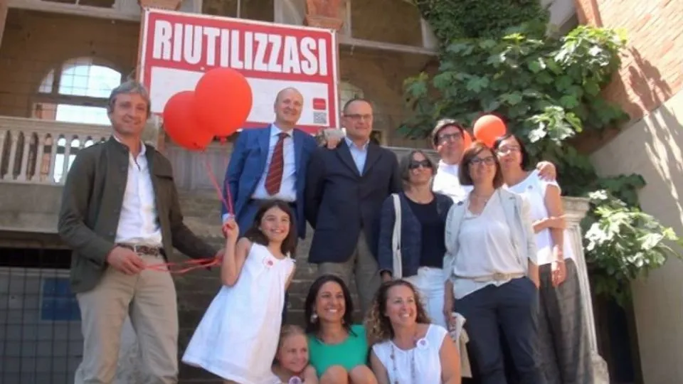 foto di gruppo alla Bolognese