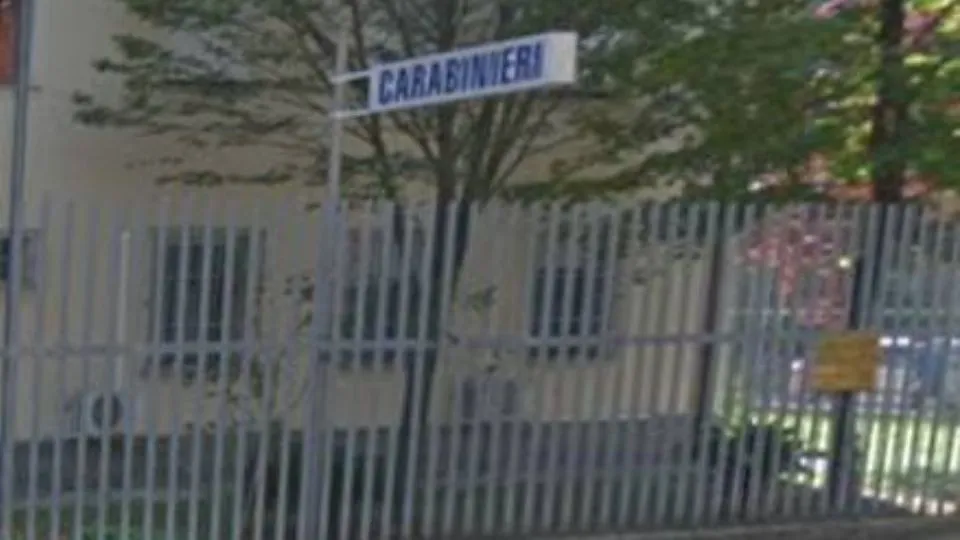 la caserma dei Carabinieri di Viserba
