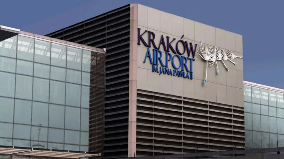 l’aeroporto di Cracovia
