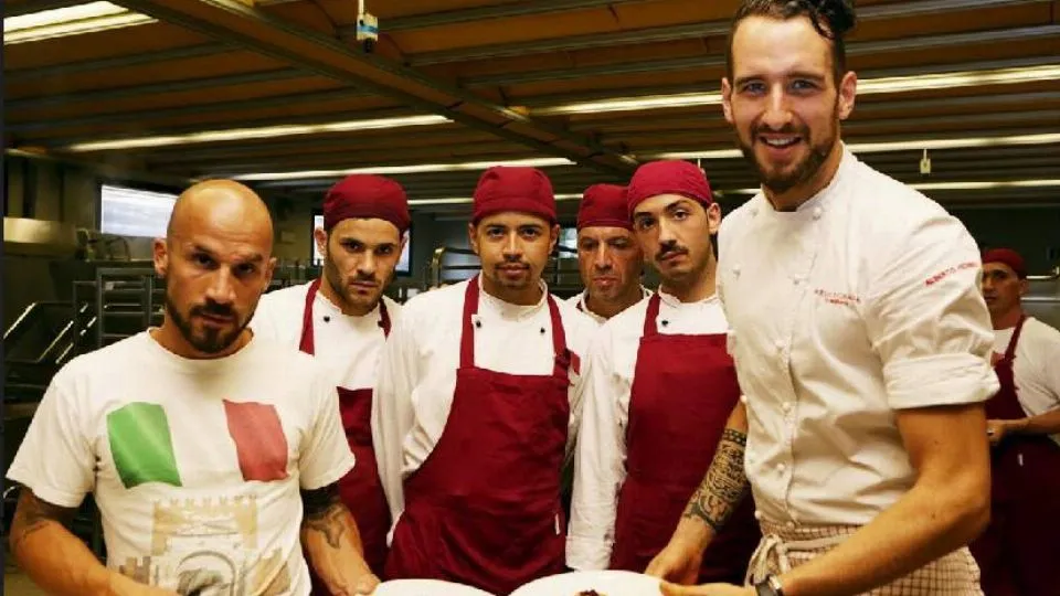 Alberto nella cucina di San Patrignano
