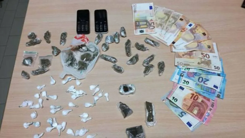 la droga sequestrata
