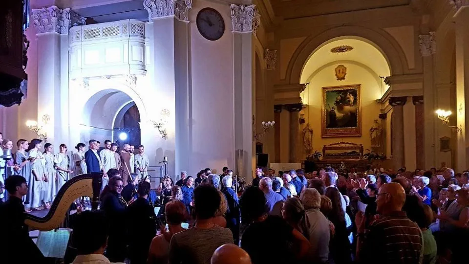 la chiesa di Saludecio
