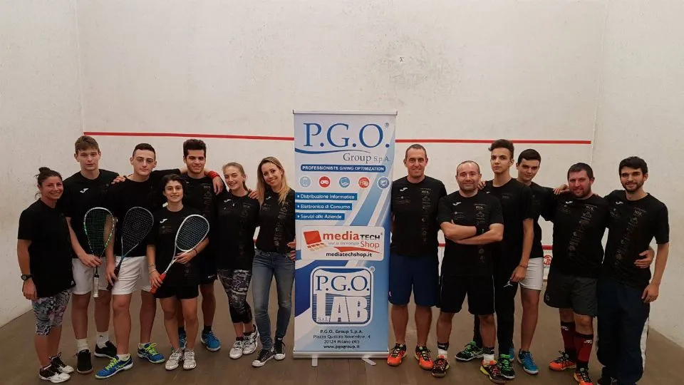 Le tre squadre Mondosquash alla prima giornata dei campionati a squadre di prima categoria