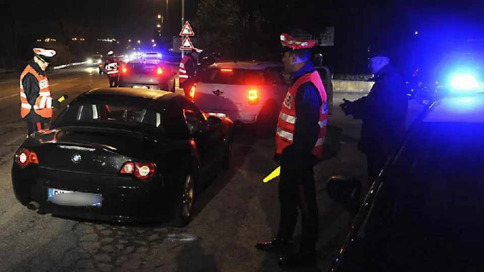 un controllo dei Carabinieri