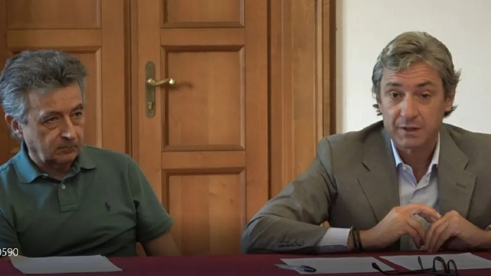 il dirigente Piscaglia e il sindaco Gnassi