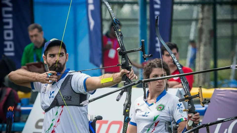 Stefano Travisani ed Elisabetta Mijno (credits: WORLD ARCHERY)